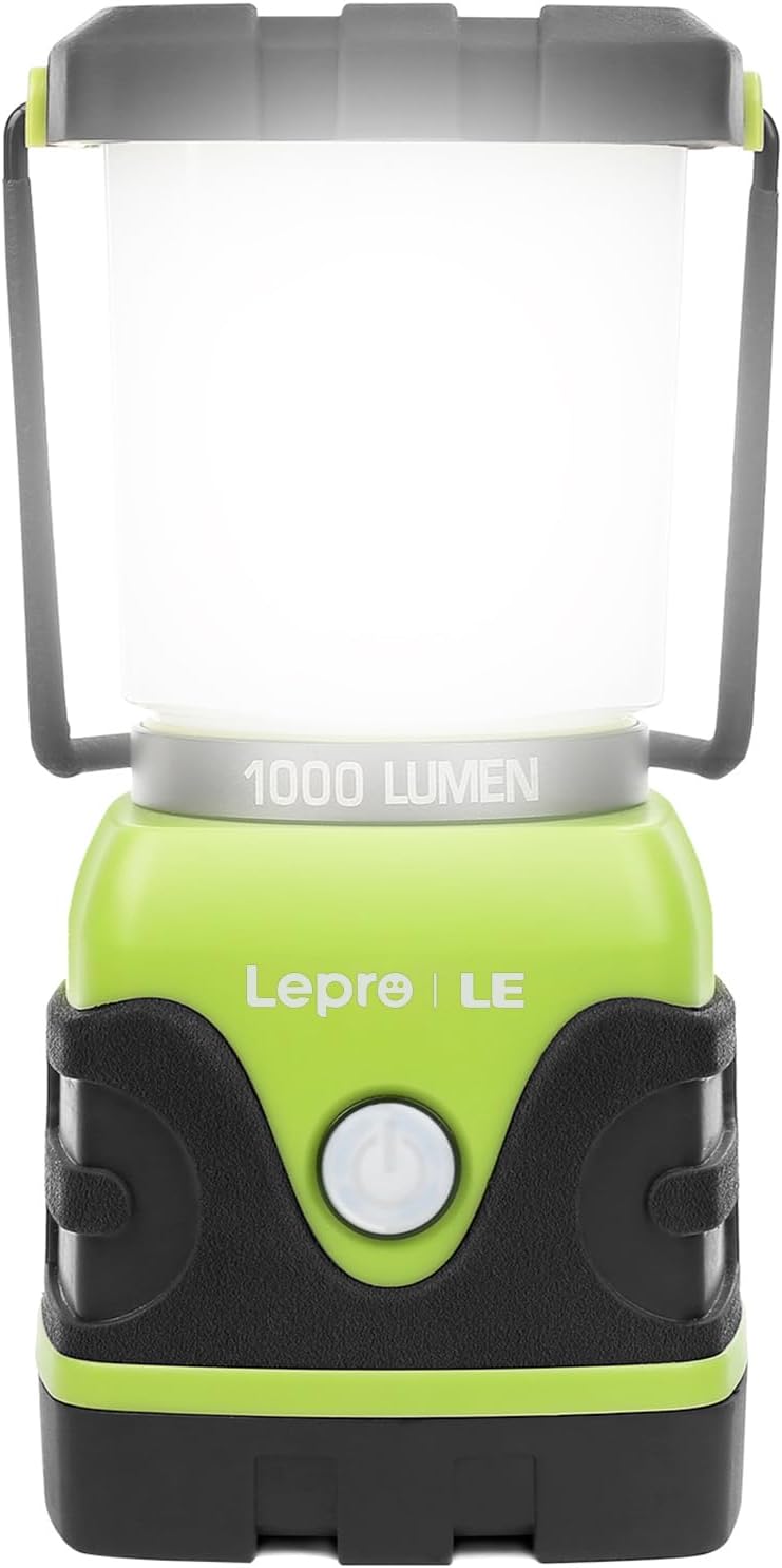 Lepro ランタン LED キャンプランタン 【超高輝度 1000ルーメン/実用点灯12-240時間/電池式/昼光色・昼白色・電球色切替/4つ点灯モード/無段階調光調色/防滴仕様】ソロキャンプ アウトドア キャンプ 登山 夜釣り 防災 停電 緊急 非常用 LEDランタン